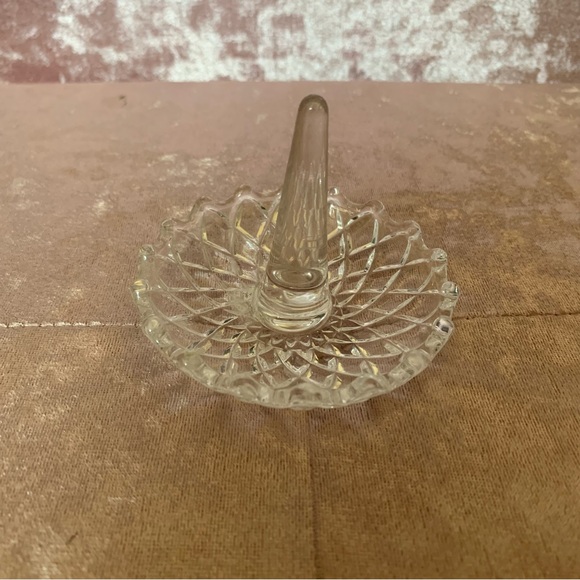 None Other - 👗Glass Etched Ring Holder - every bathroom needs one